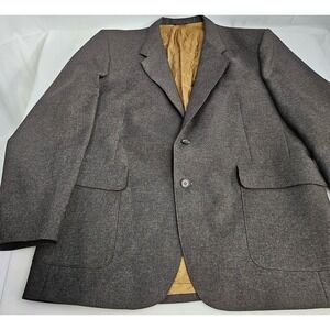 Vintage Levis Action Suit Sportswear Blazer Mens 46 Long Lined Button Up Jacket
